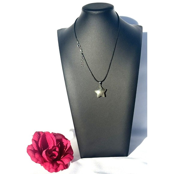 Labradorite Star Shaped Pendent Green Reiki Healing - Picture 2 of 12